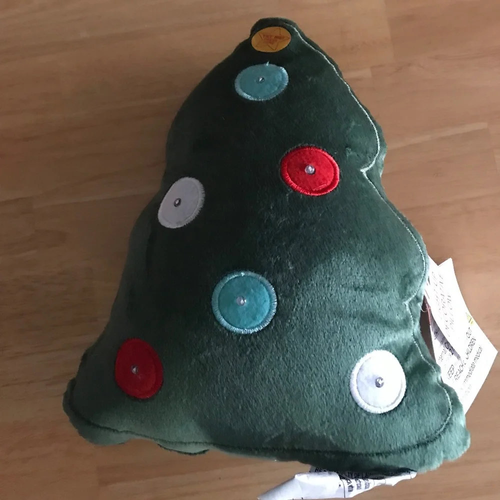Target Bullseye Light Up Christmas Decorative Pillow